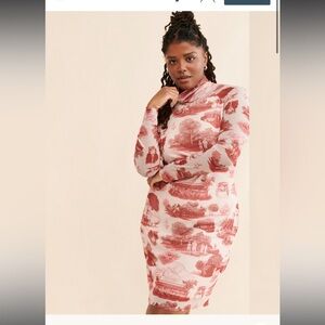 Rachel Antonoff Lilly mini dress Manhunt Toile Size XL